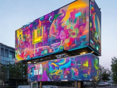 创意广告牌，拼装艺术与现代科技的完美融合